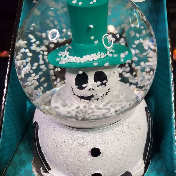The Nightmare Before Christmas Musical WaterGlobe 7" NBC Snowman Jack Disney New - Picture 6 of 7